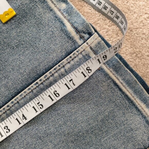 Vintage Y2K 2000s 90s Fairy Boho Embroidered Floral Lolita Jean Denim Skirt M - Picture 9 of 10